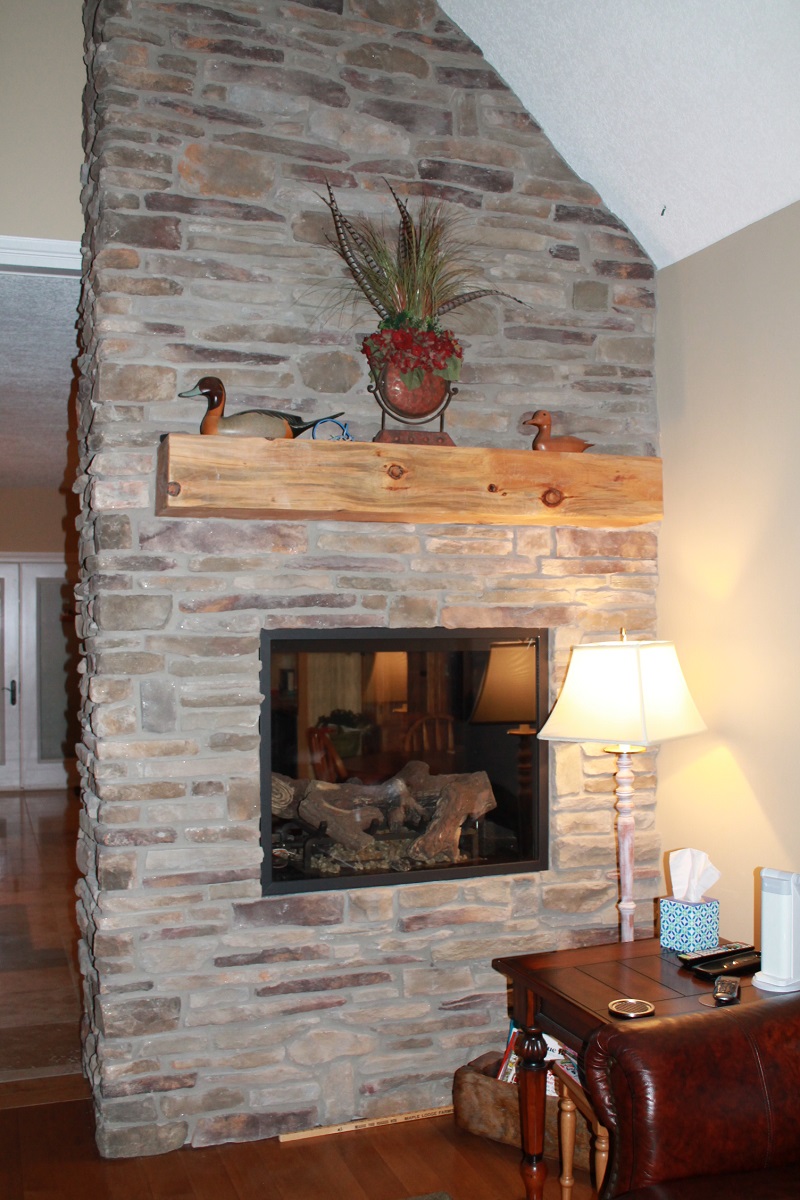 Cultured Stone Fireplace
