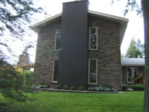 Front view of house with Pro-Fit Alpine Cultured Stone.