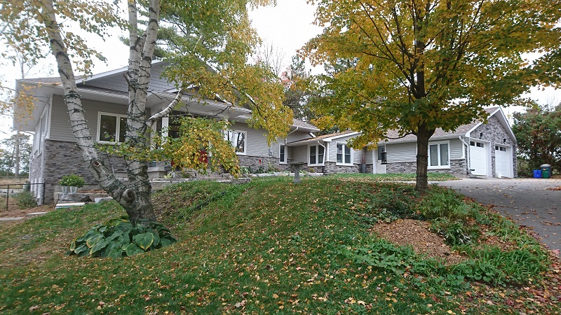 Last few layers of vinyl removed and replaced with cultured stone